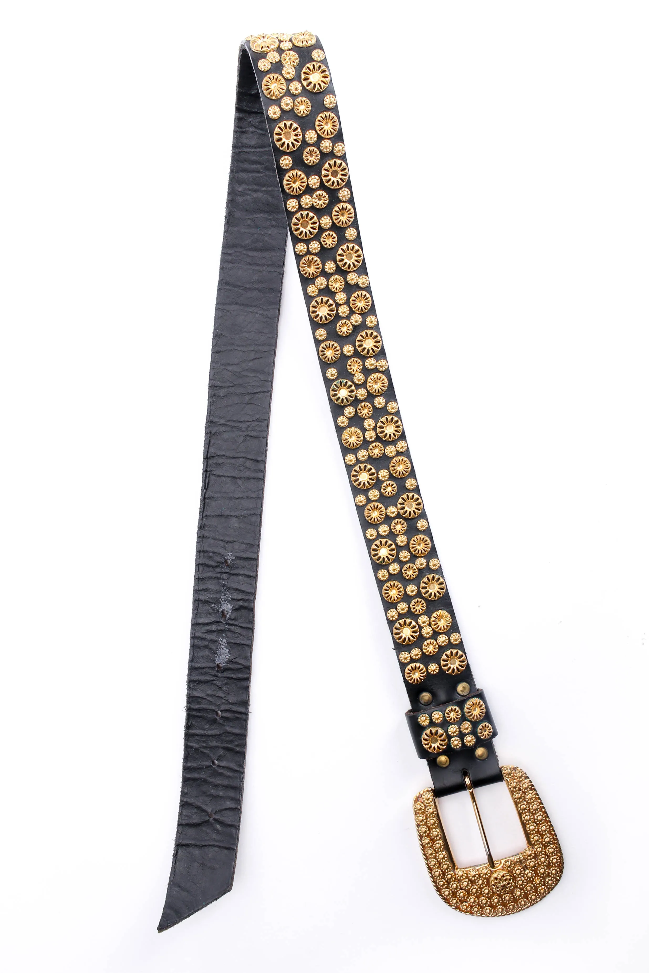 Floral Filigree Studded Belt
