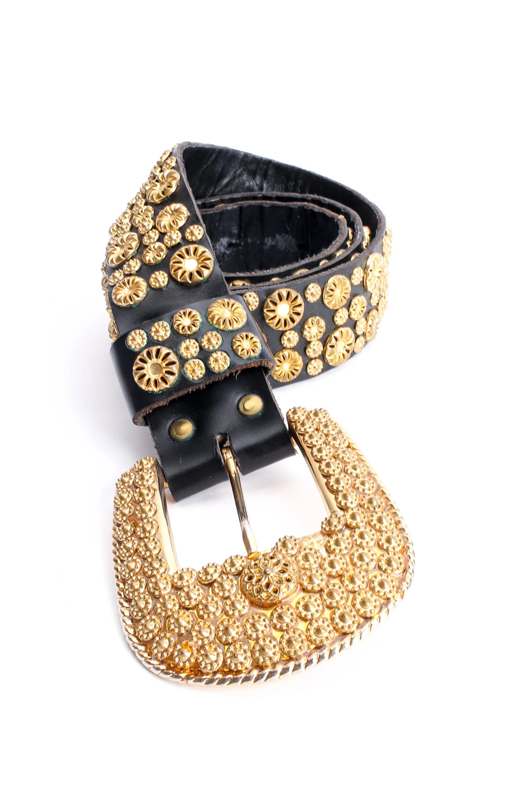 Floral Filigree Studded Belt