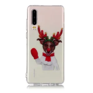 For HUAWEI P30 Christmas Phone Case Anti-fall Protective Shell Super Soft TPU Smartphone Cover Birthday Gift