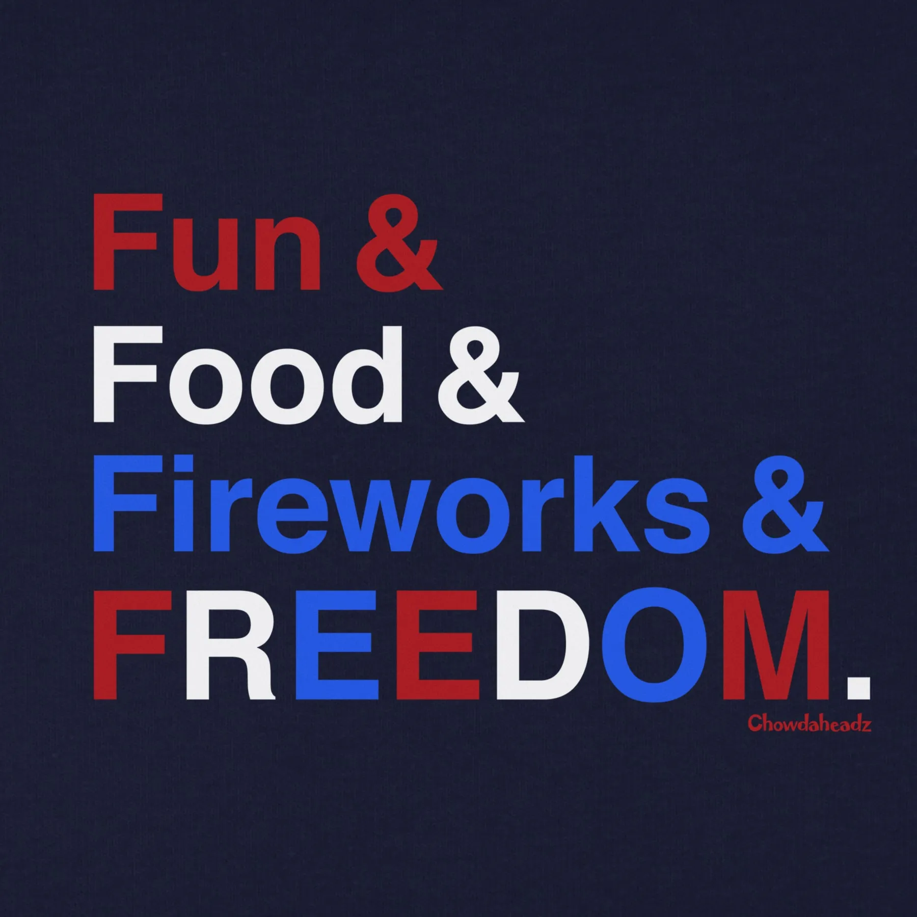 Fun & Food & Fireworks & Freedom Youth T-Shirt