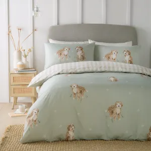 Fusion Hattie The Cockapoo Duvet Cover Set - Green