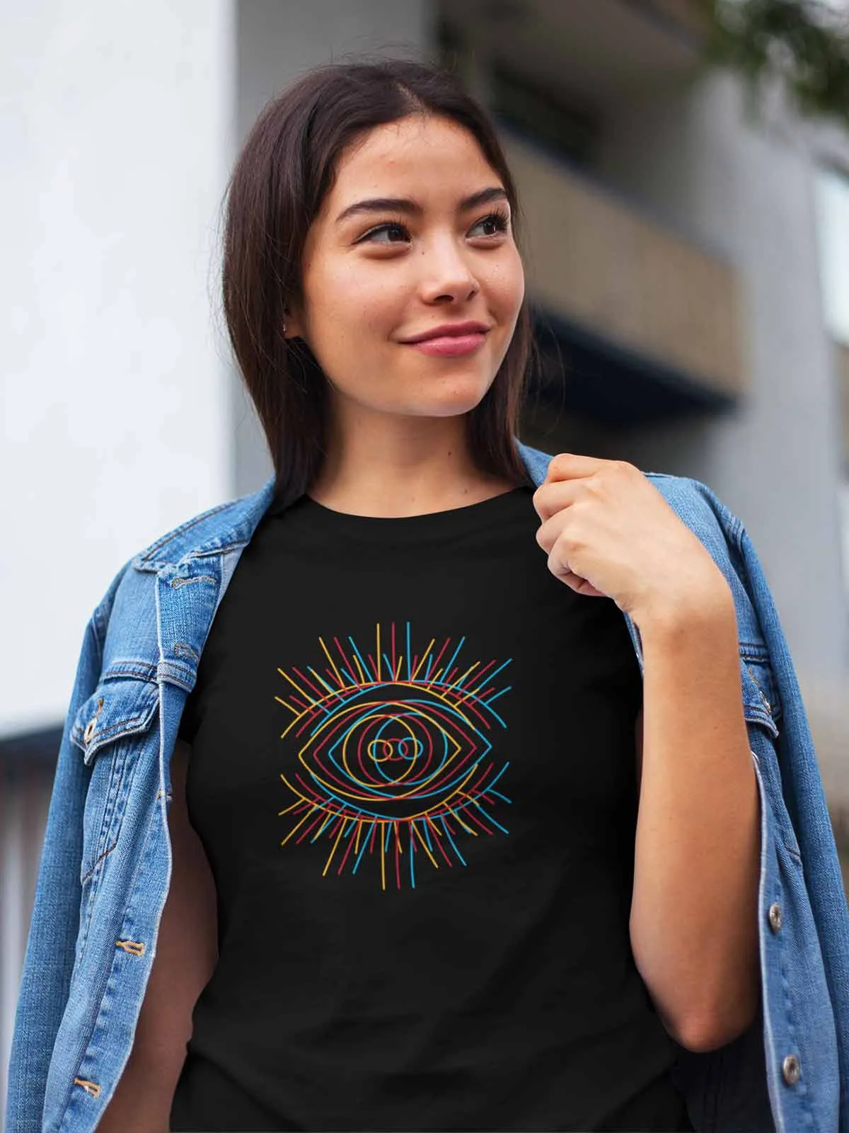 Geometrically Yours  | Printed T shirt