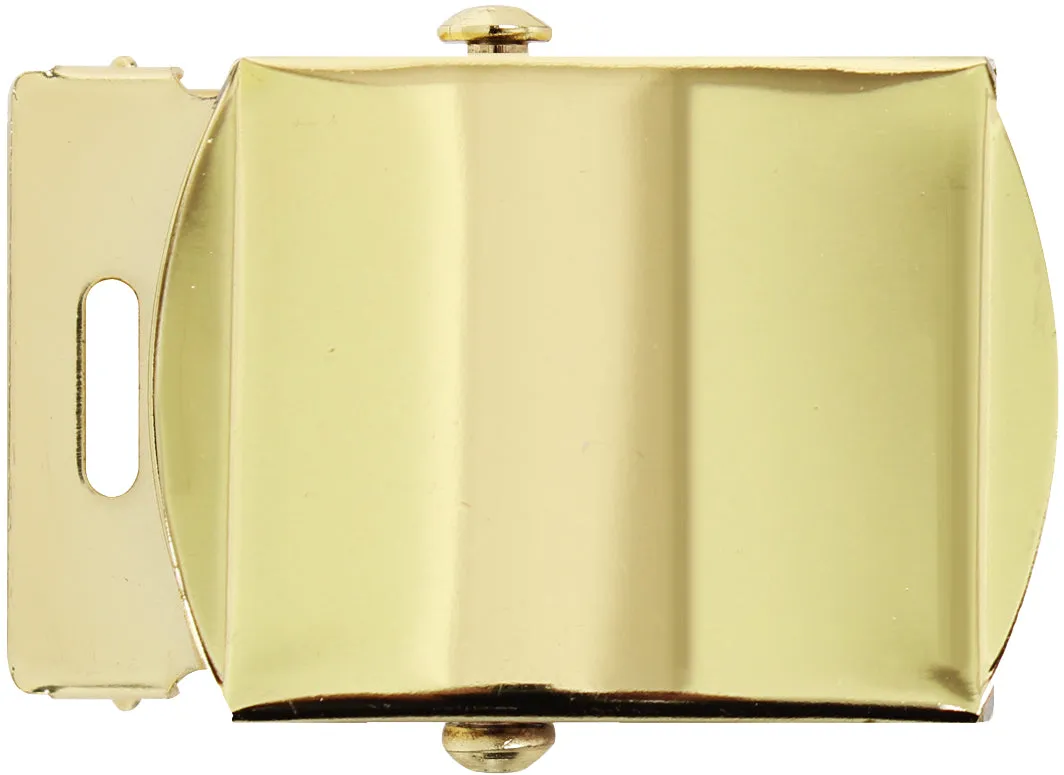 Gold - Brass Plated Military Web Belt Buckle