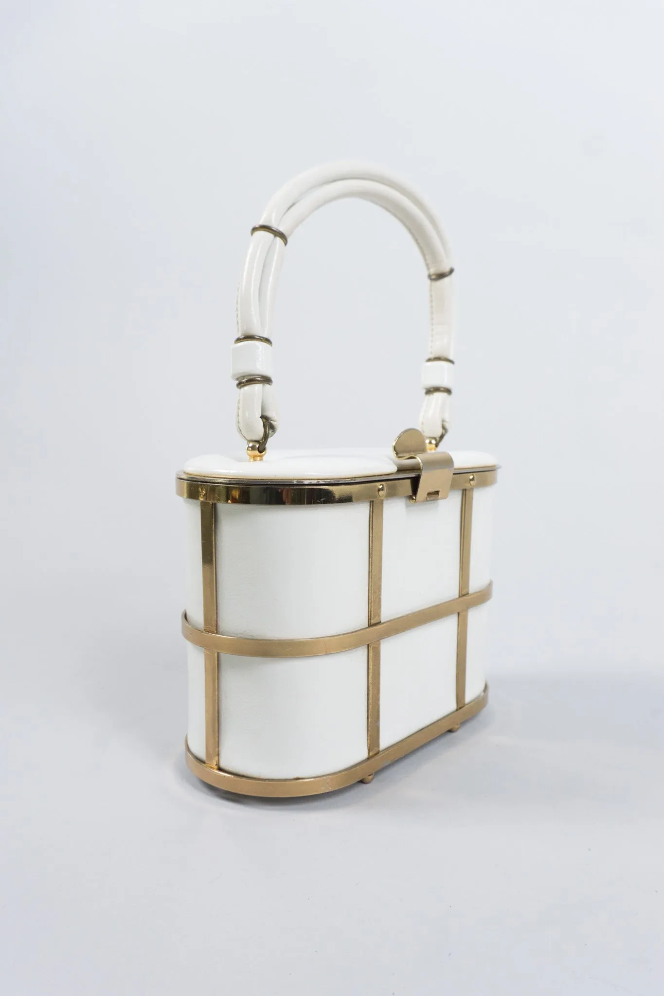 Gold Cage Box Bag