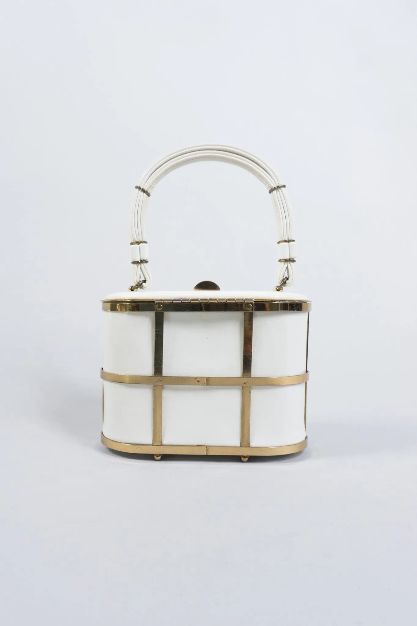 Gold Cage Box Bag