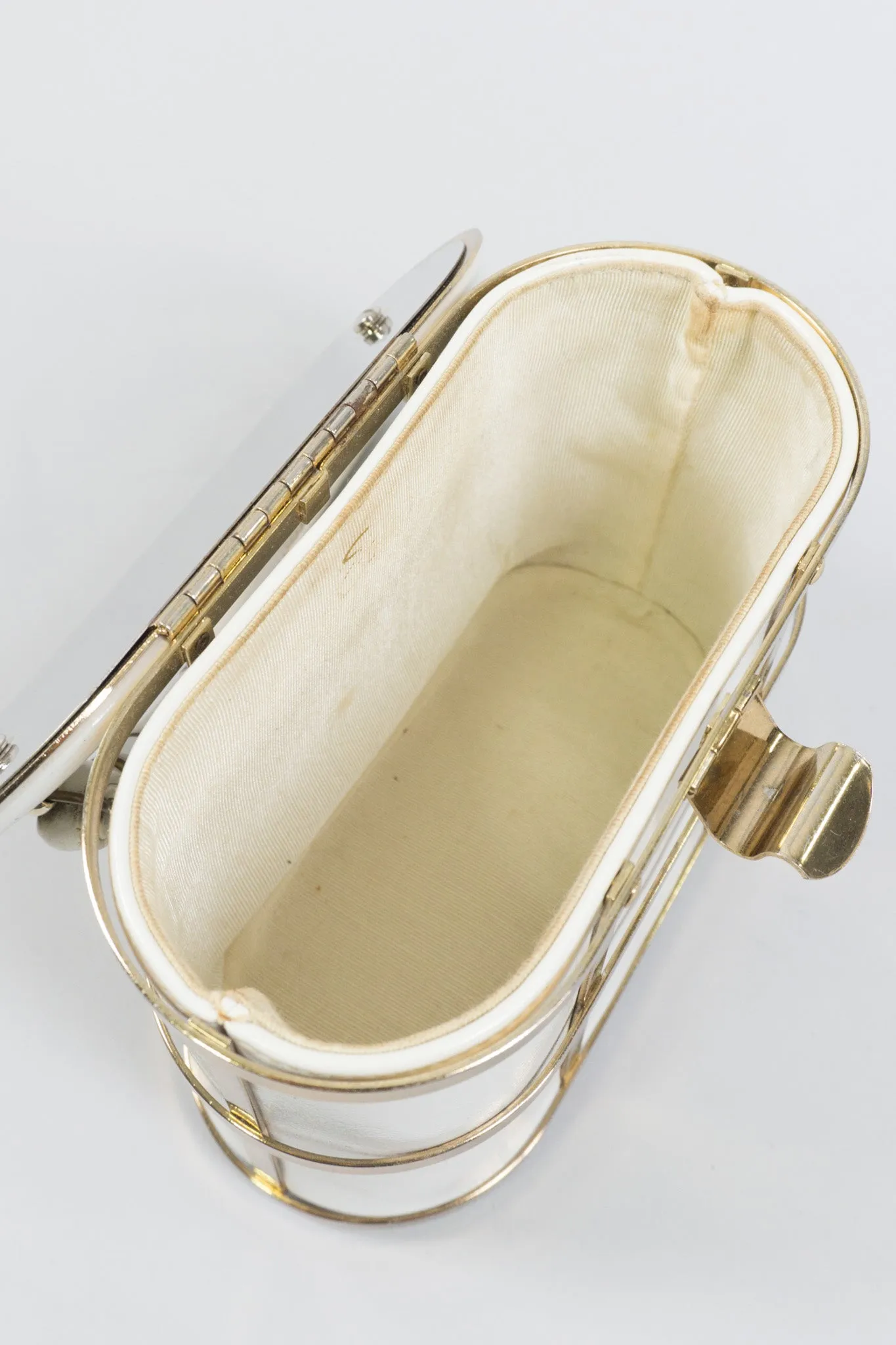 Gold Cage Box Bag