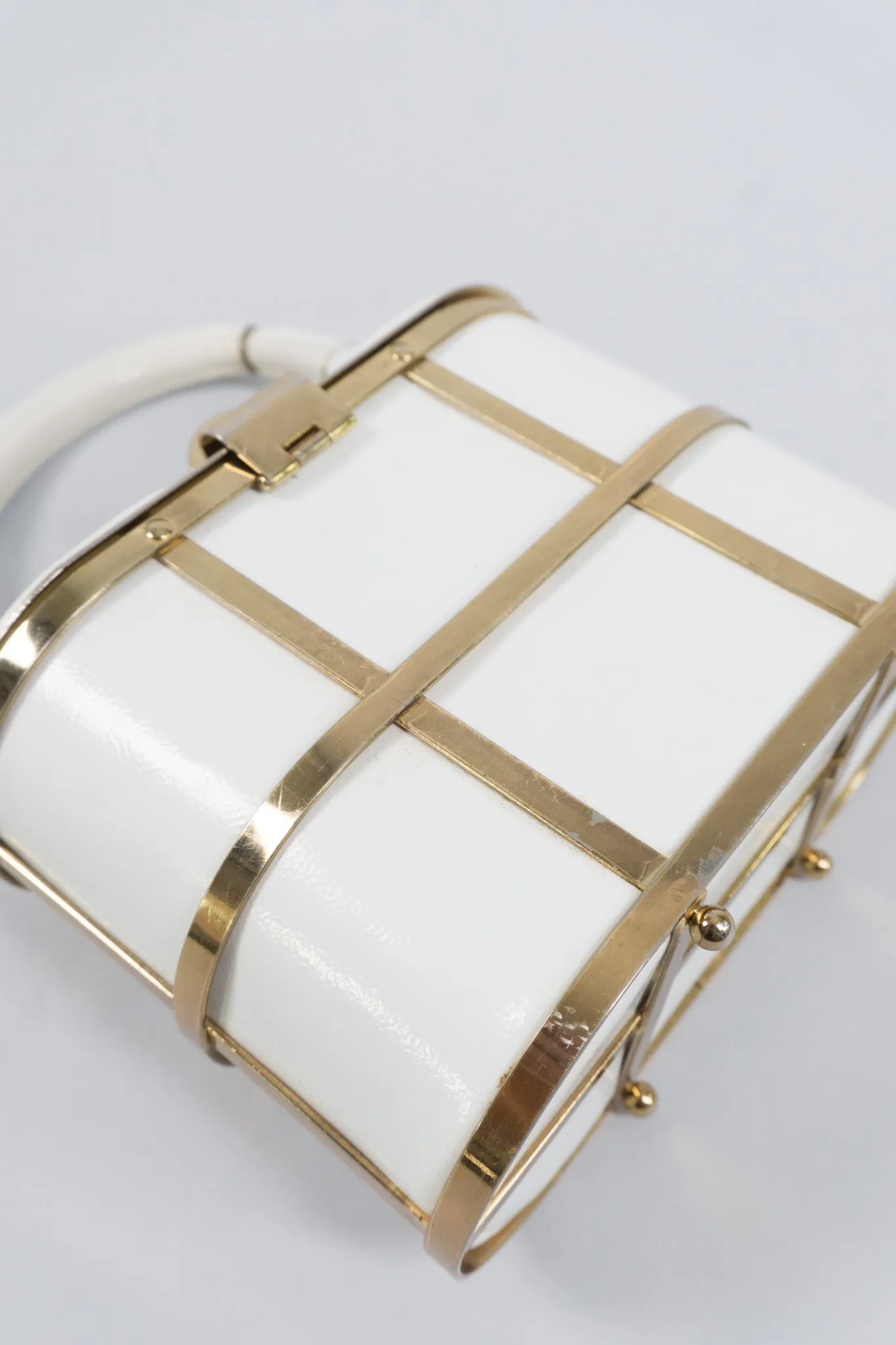 Gold Cage Box Bag