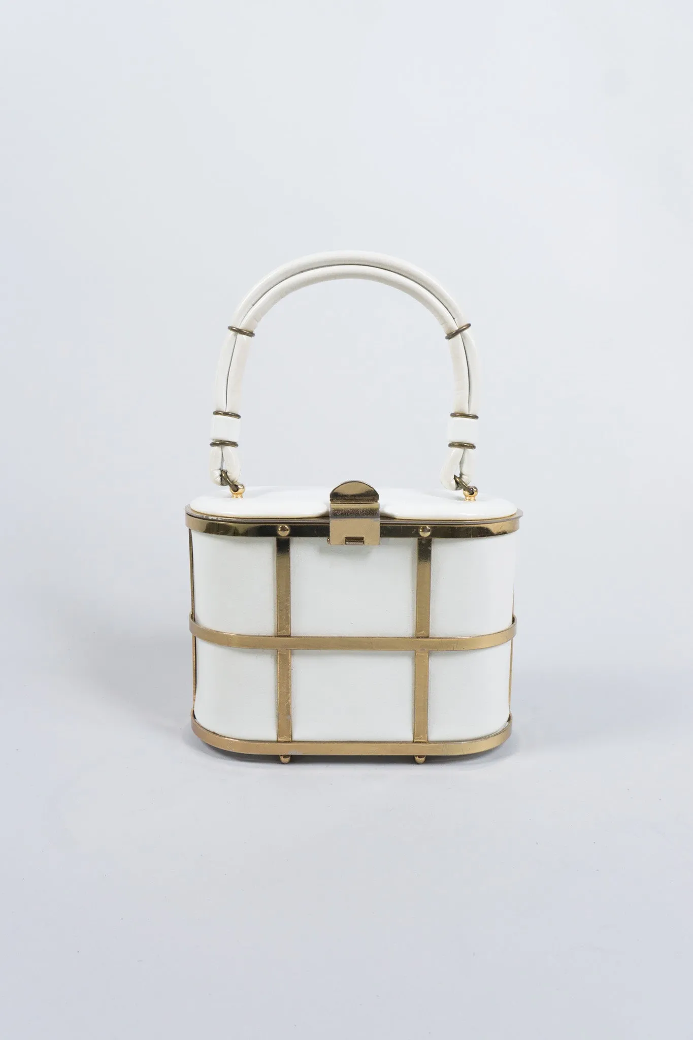 Gold Cage Box Bag