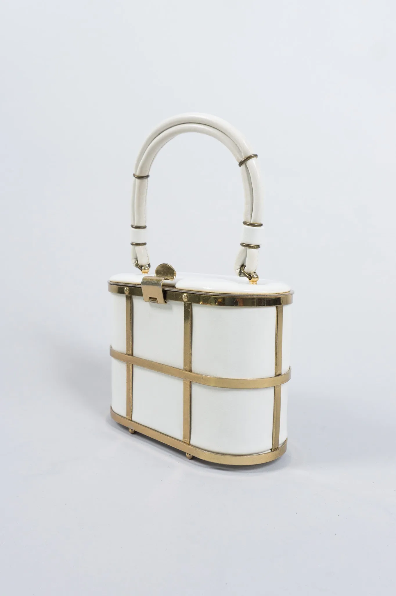 Gold Cage Box Bag
