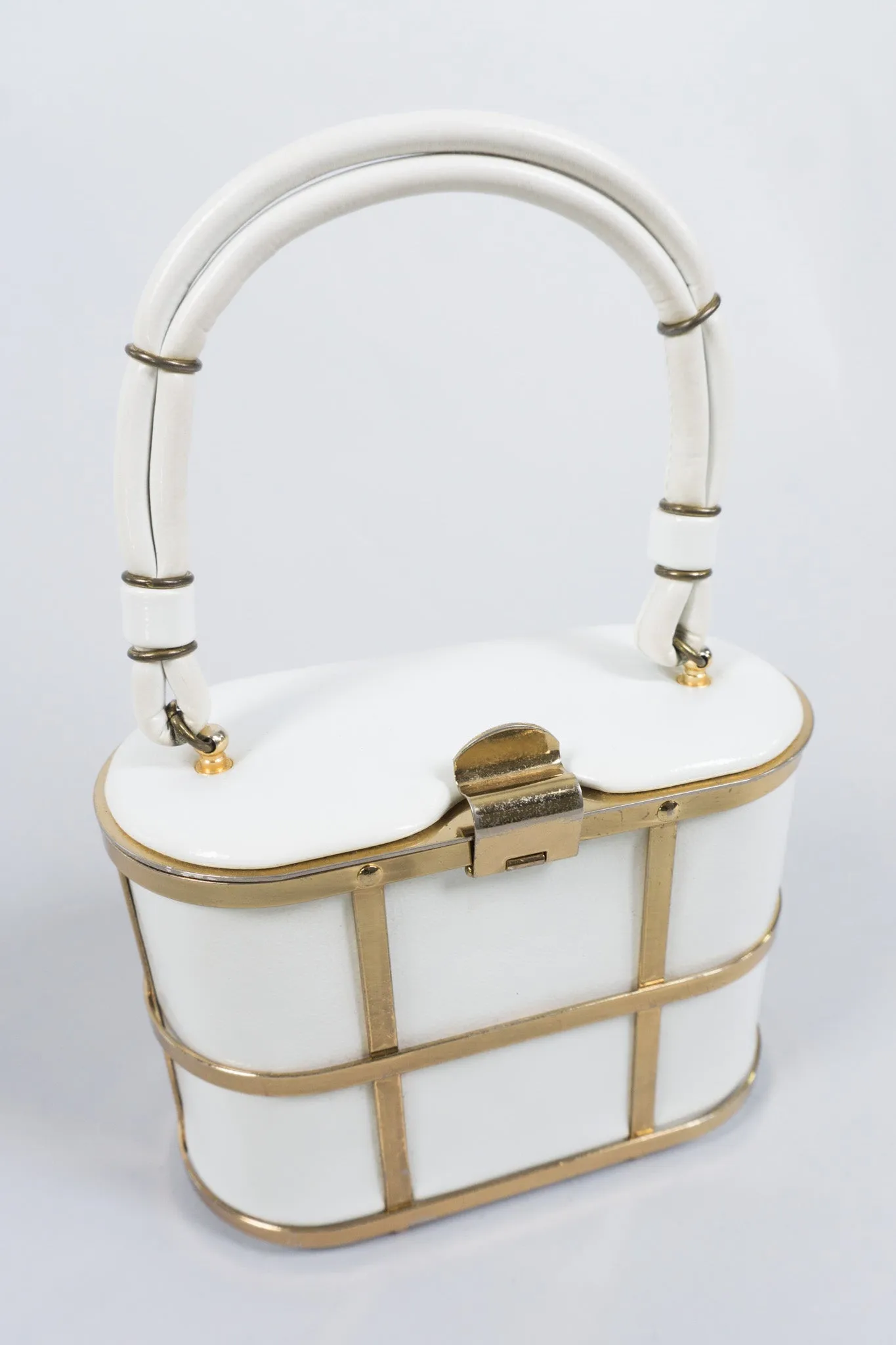 Gold Cage Box Bag