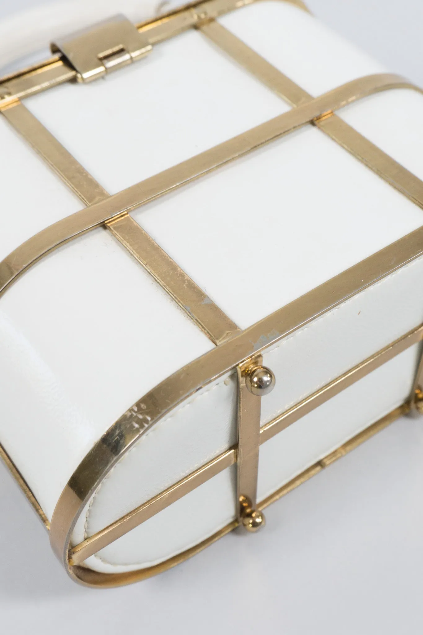 Gold Cage Box Bag