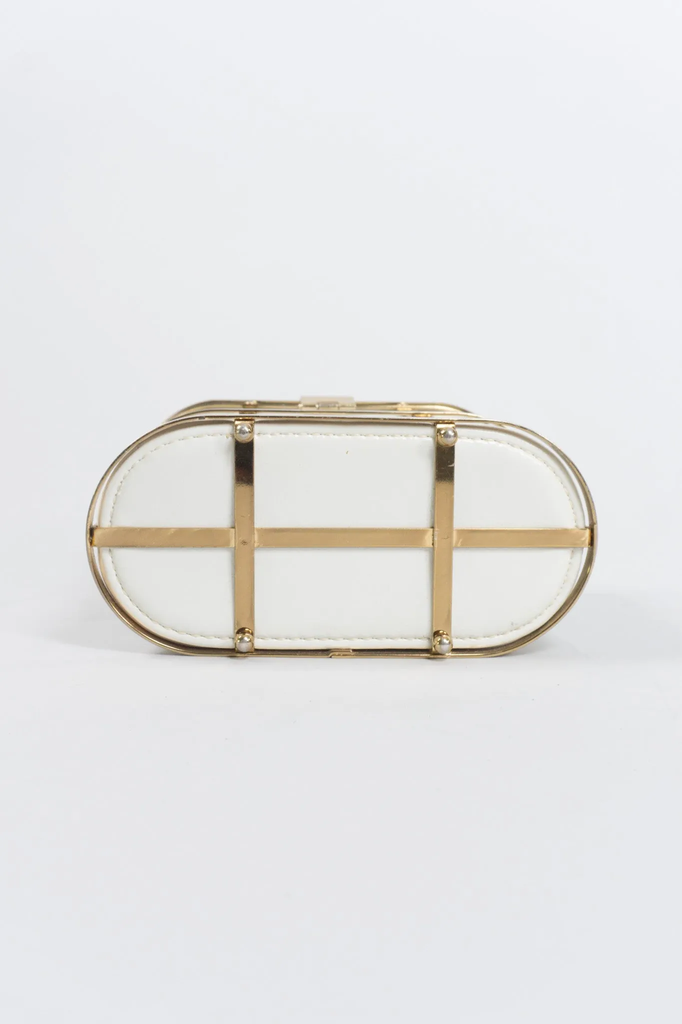 Gold Cage Box Bag