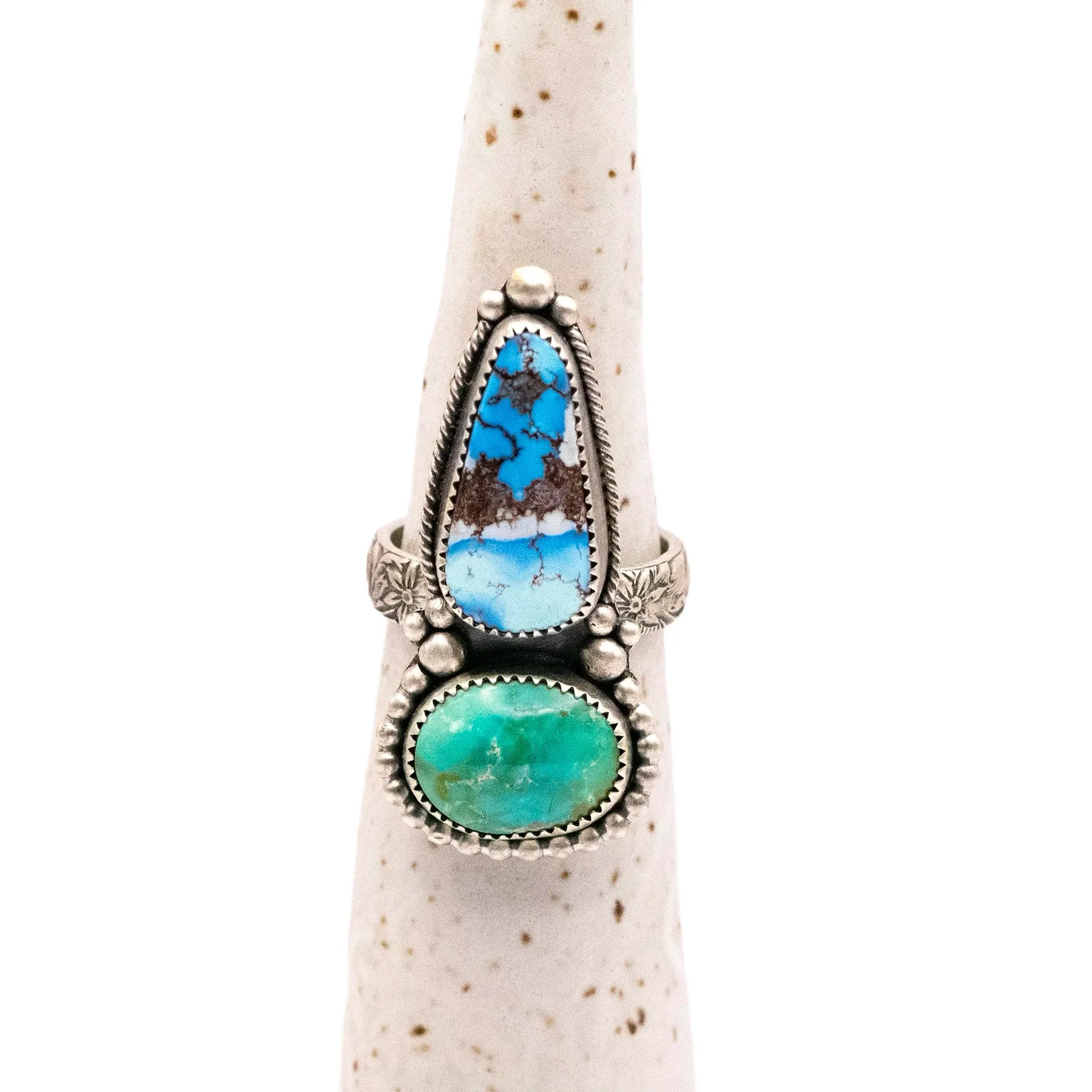 Golden Hills Turquoise Goddess Ring  / U.S. Size 9