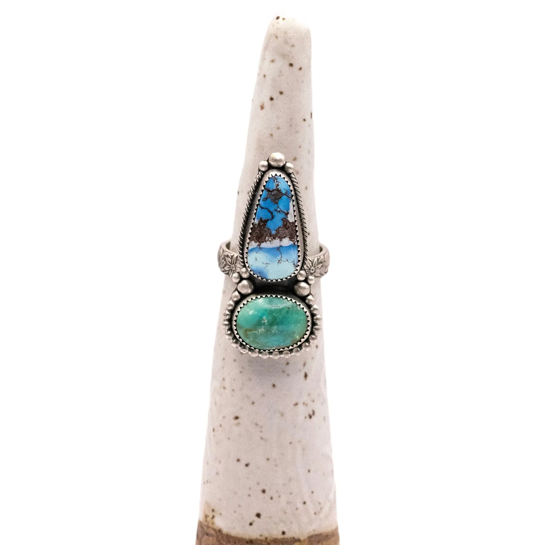 Golden Hills Turquoise Goddess Ring  / U.S. Size 9