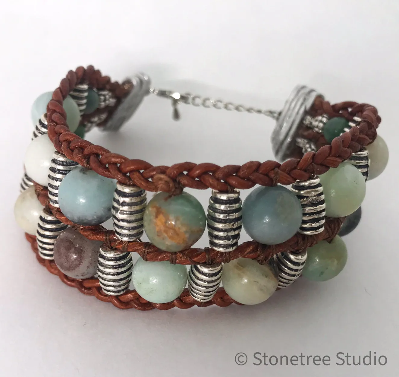 Green Jasper Beaded Bracelet