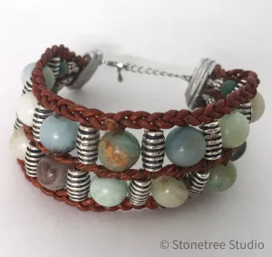 Green Jasper Beaded Bracelet