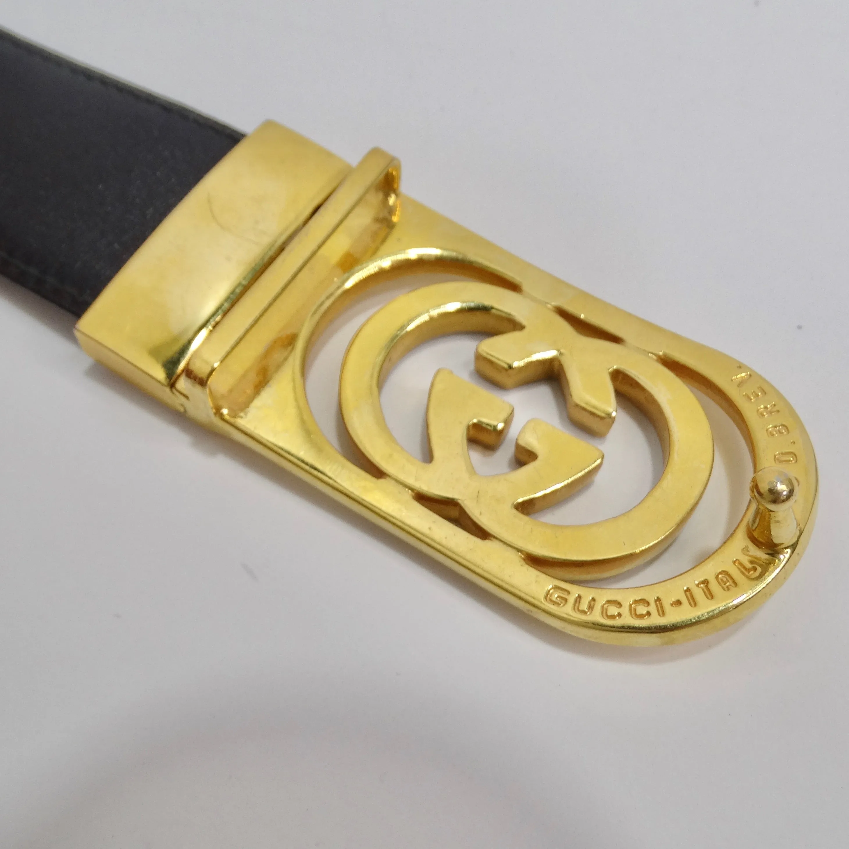Gucci 1980s Silver and Gold Plated Belt
