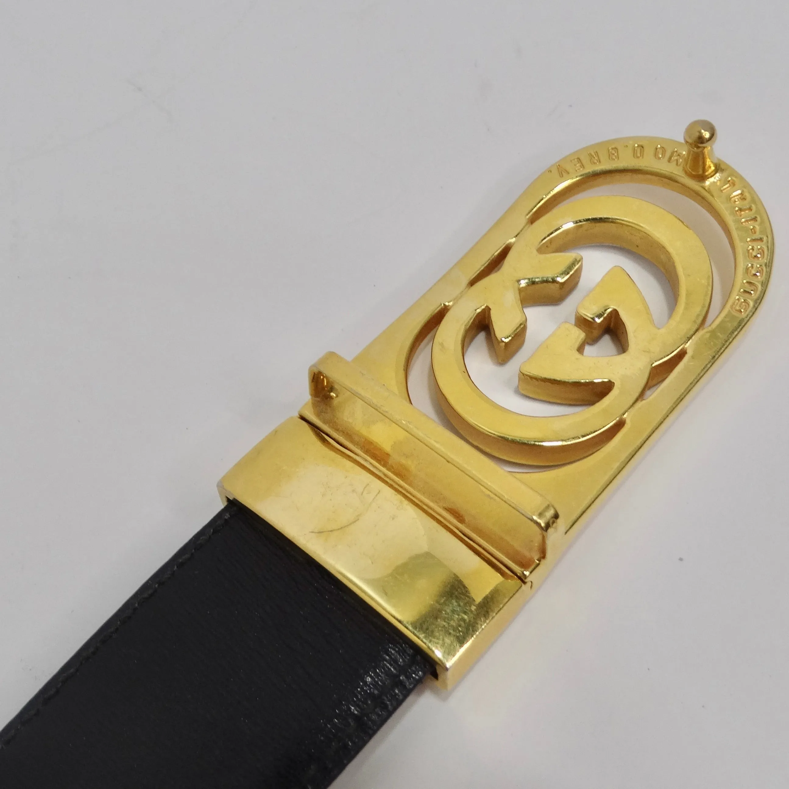 Gucci 1980s Silver and Gold Plated Belt