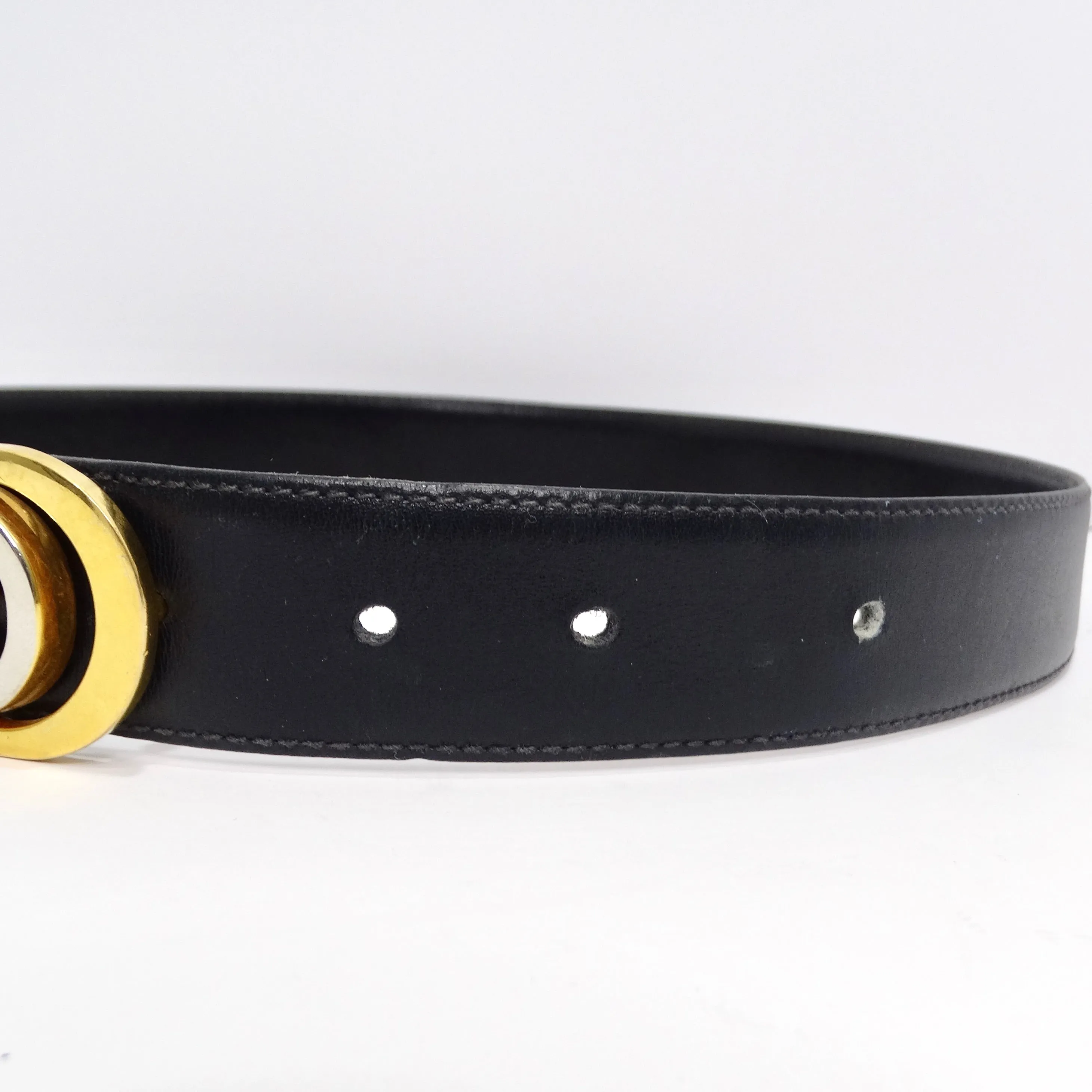 Gucci 1980s Silver and Gold Plated Belt