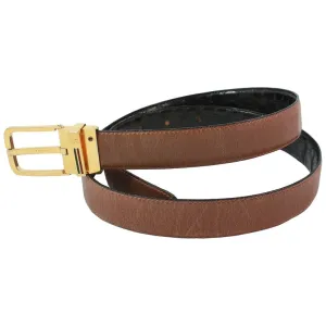 GUCCI Vintage Black & Brown Reversible Alligator Belt