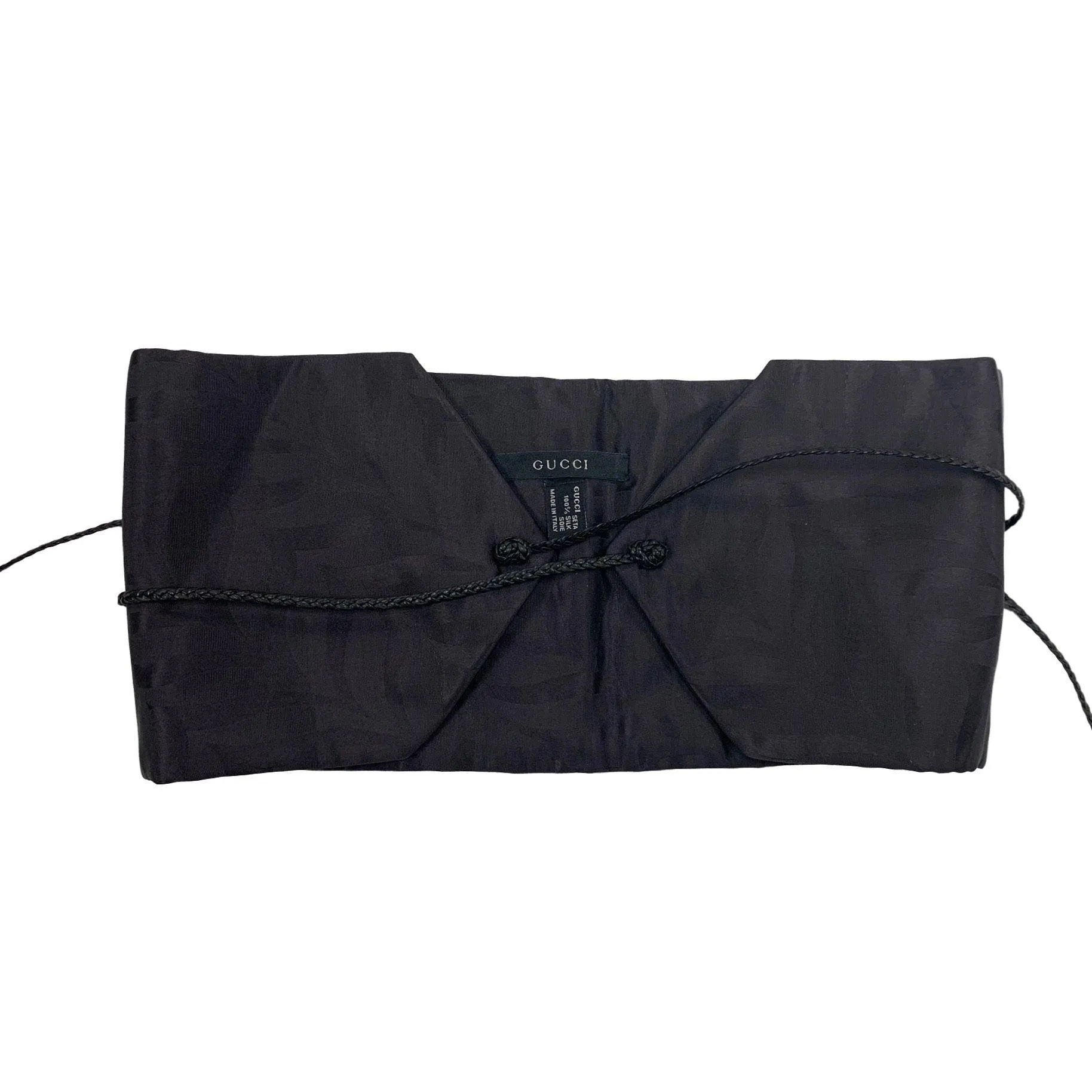 Gucci x Tom Ford Satin/Leather Wrap Belt