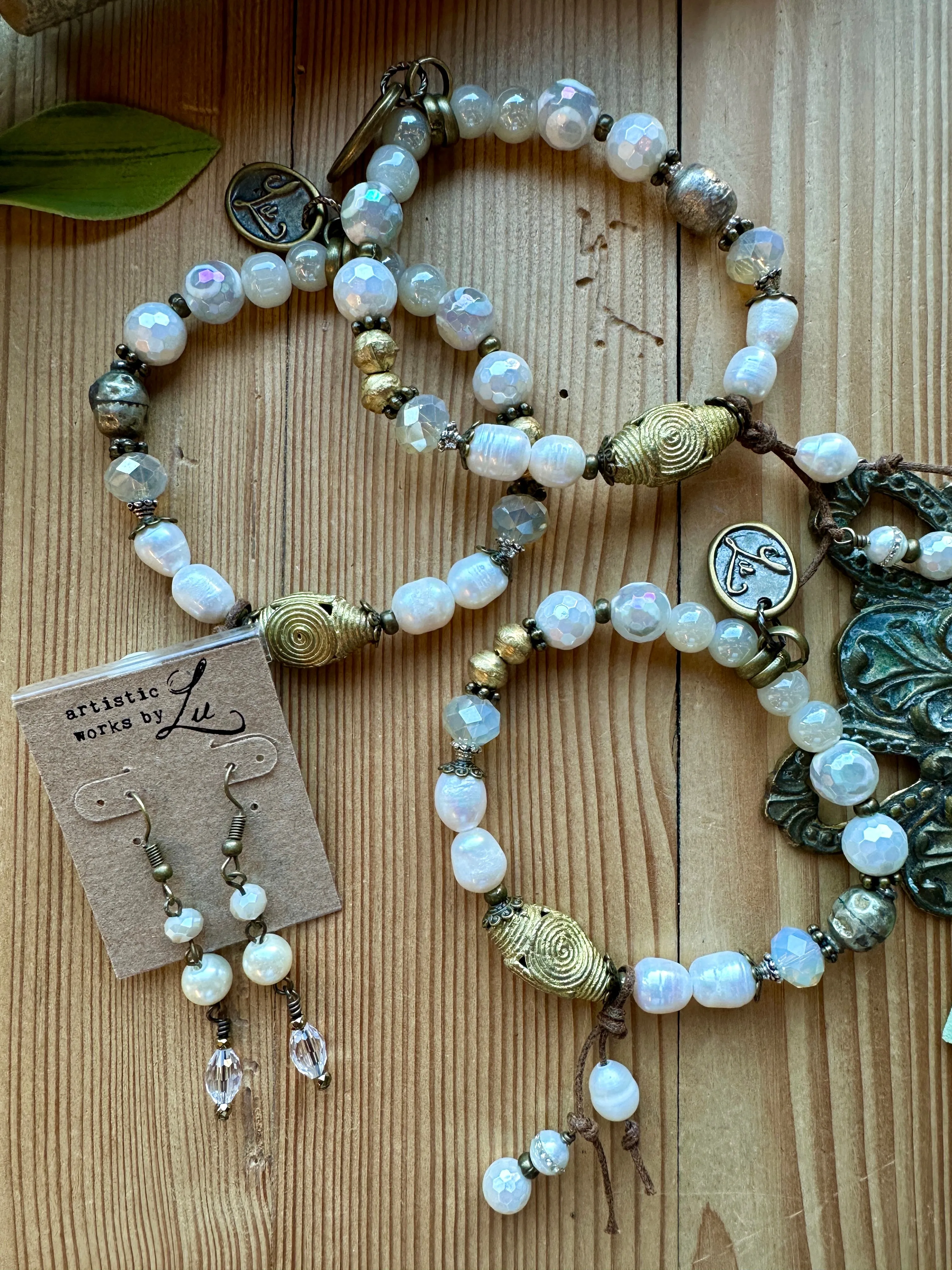 Gypsy Pearl Beaded Stretchy Bracelet