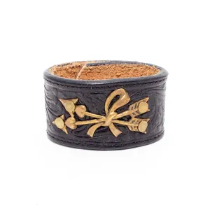 Handcrafted Leather & Metal Arrows Cuff
