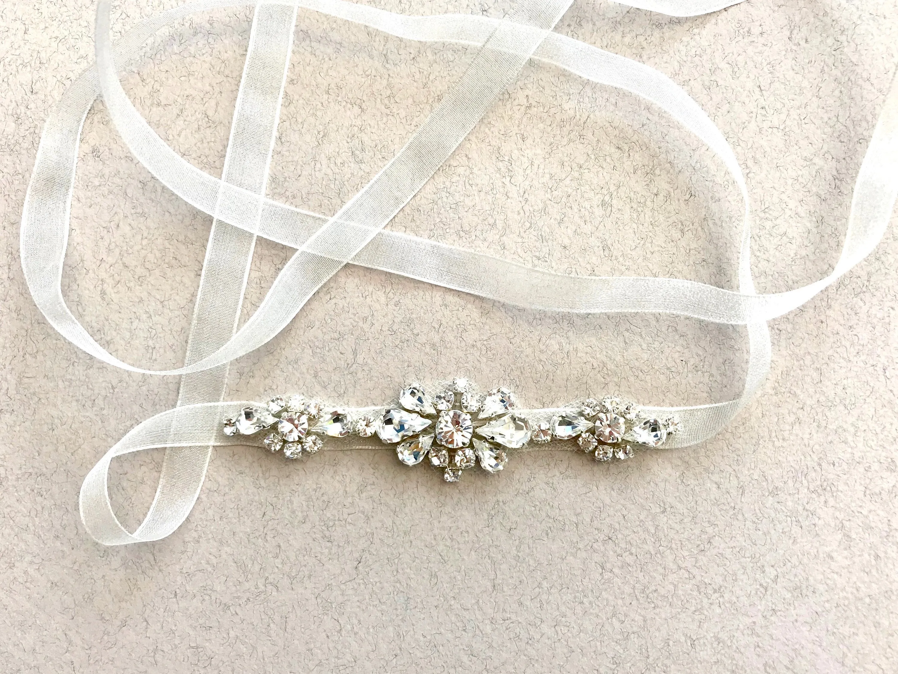 Handmade Beaded Rhinestones Bridal Sashes and Belts