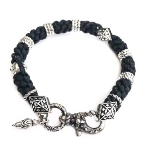Handmade Rope Bracelet With Sterling Silver Closure
