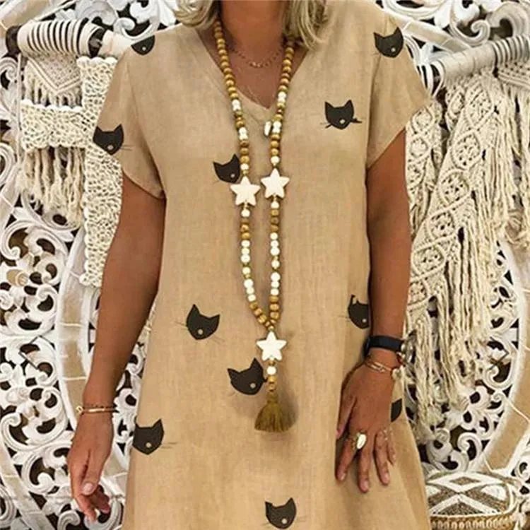 Handmade Wooden Beads Long Necklace & Pendant - Star Shape with Brown Tassel