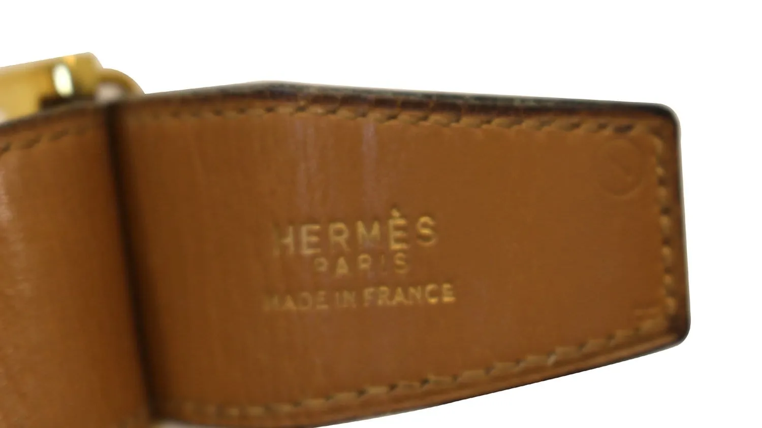 Hermes Constance H Belt Burgundy Vintage Size 39