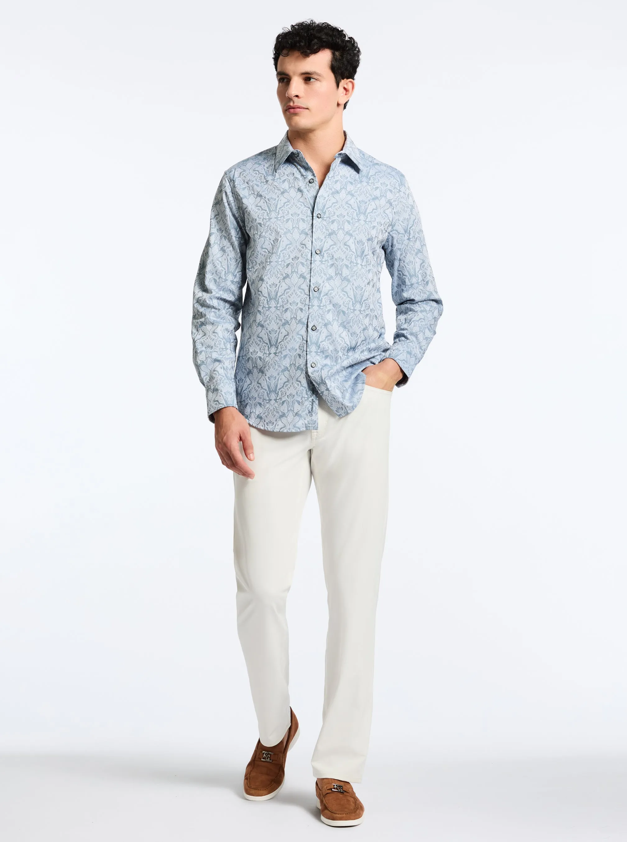 HIGHLAND LONG SLEEVE BUTTON DOWN SHIRT