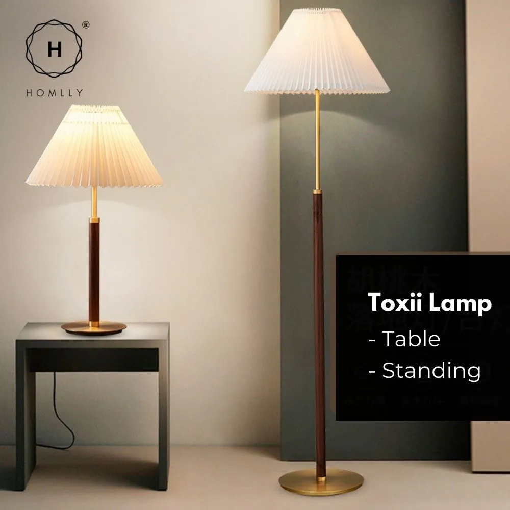 Homlly Toxii Mid Century Standing Modern Table Lamp