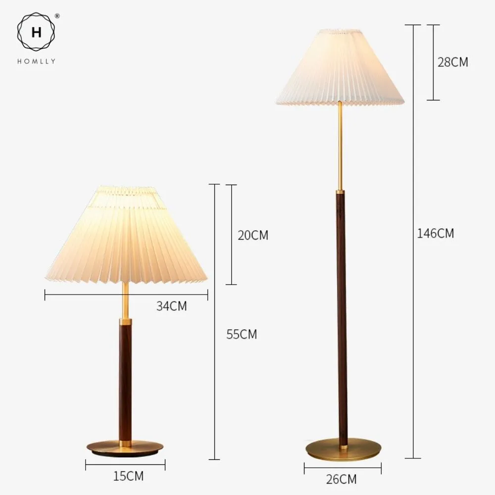 Homlly Toxii Mid Century Standing Modern Table Lamp