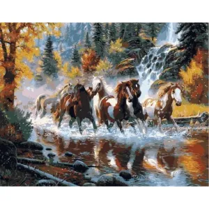 Horses - Canvastly DIY Paint By Numbers