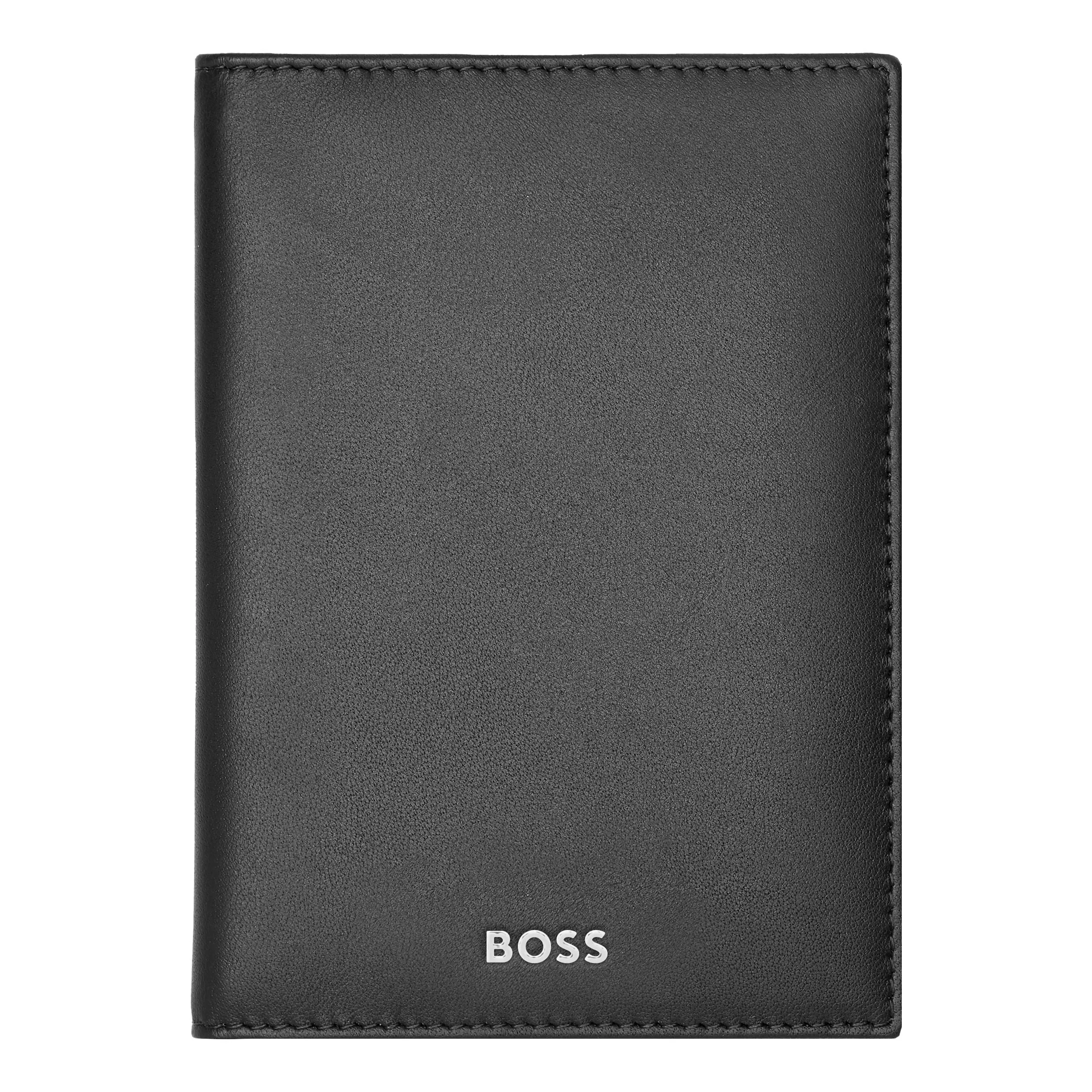 HUGO BOSS HLP403A-Passport holder Classic Smooth Black
