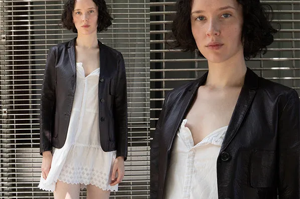 JIL SANDER LEATHER BLAZER