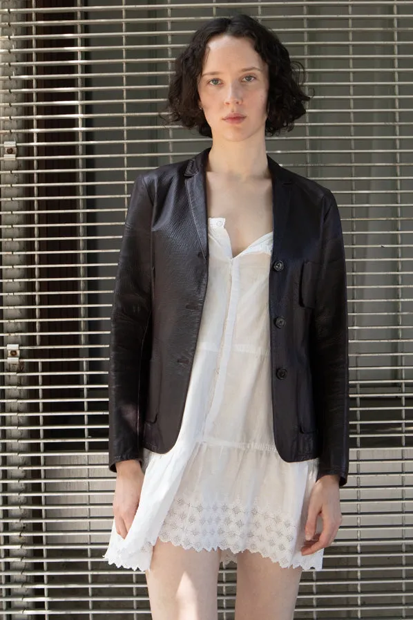 JIL SANDER LEATHER BLAZER