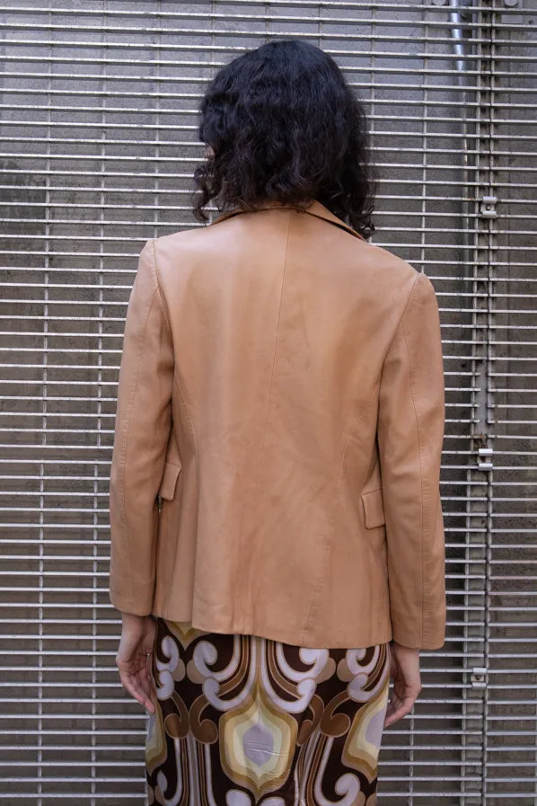 JILL SANDER LEATHER BLAZER