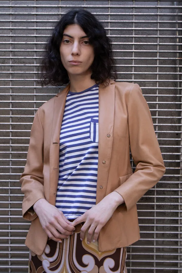JILL SANDER LEATHER BLAZER