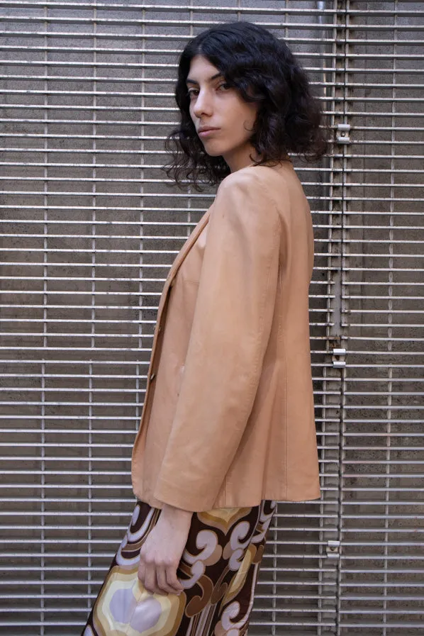 JILL SANDER LEATHER BLAZER