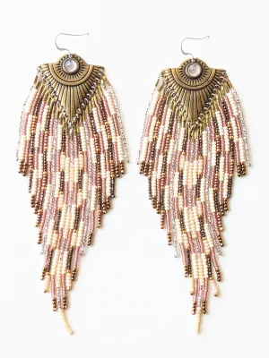 J.K Rowling Pink Champagne Boho Earrings