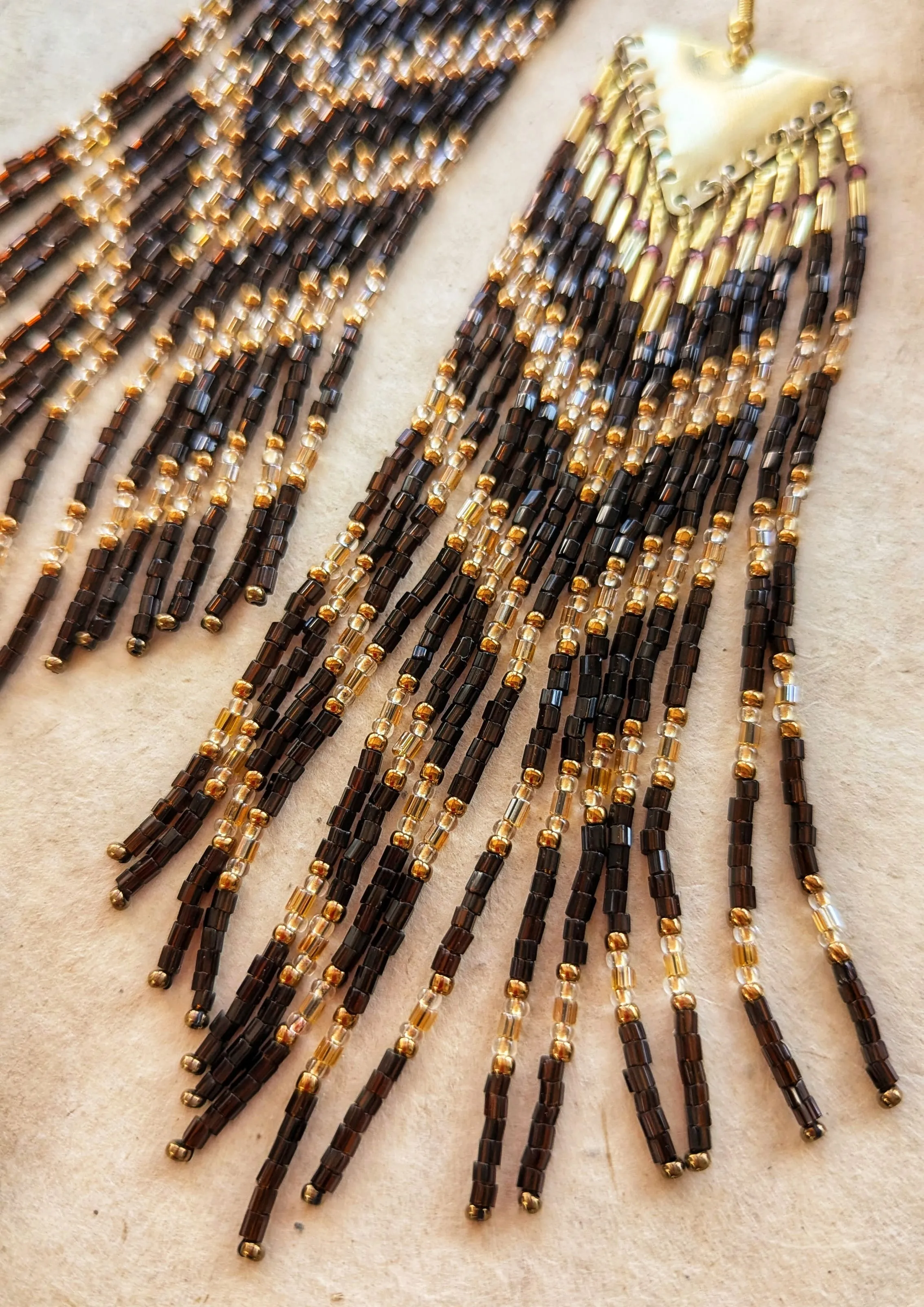 JLO Bronze Seed Bead Earrings