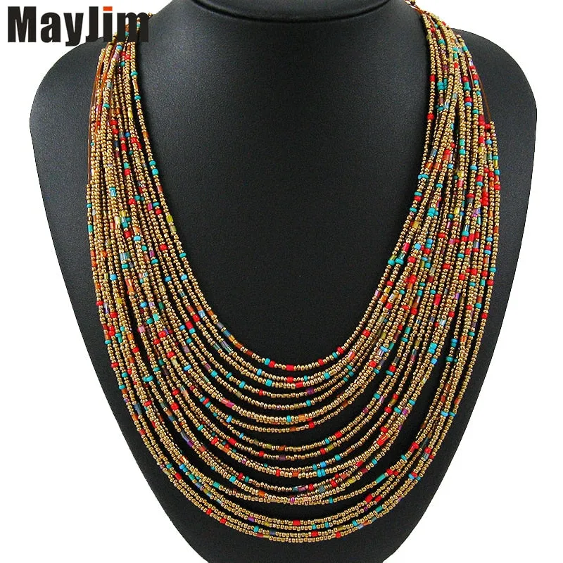 Julep Statement Bohemian Vintage Tassel Necklace
