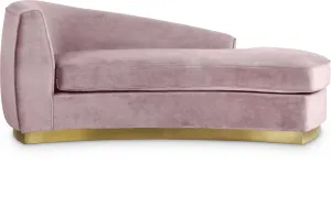 Julian Pink Velvet Chaise