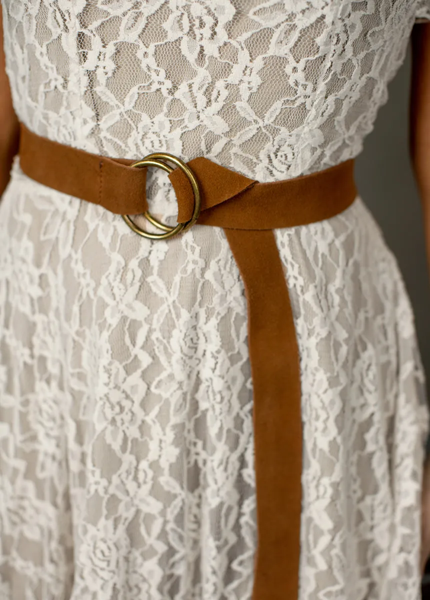 Kailey Leather Belt in Nutmeg