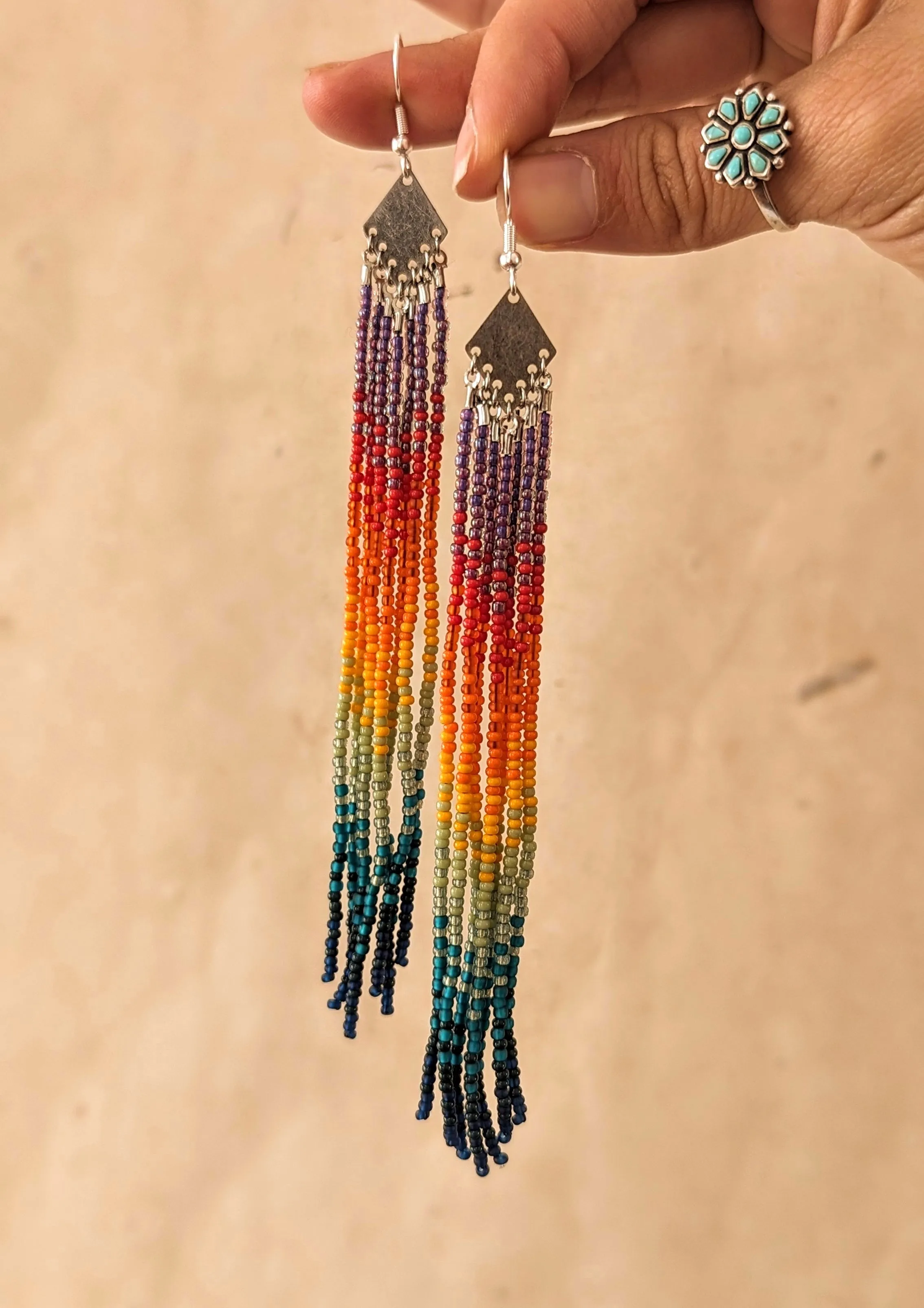Kiss the Rainbow 2.0 🌈 Beaded Earrings
