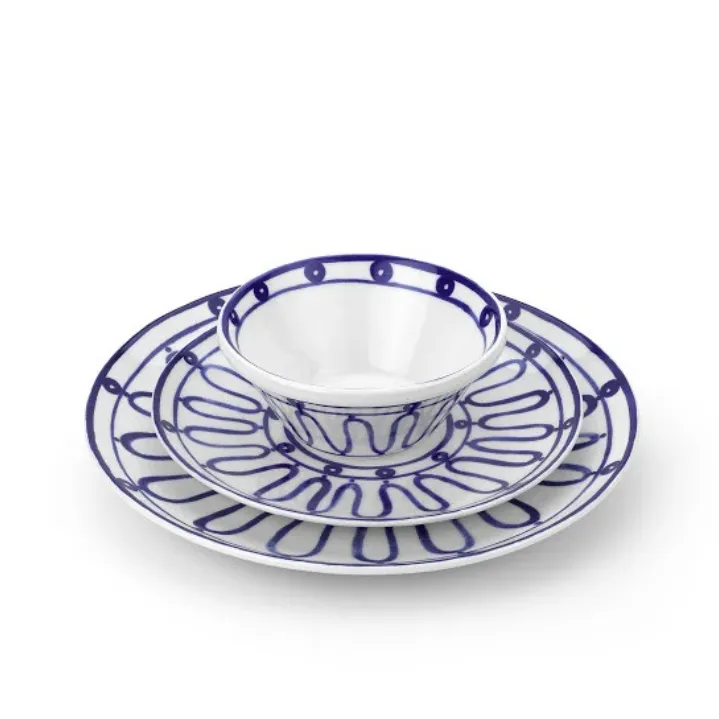 Kyma Blue Charger or Lg Dinner Plate by Themis Z.