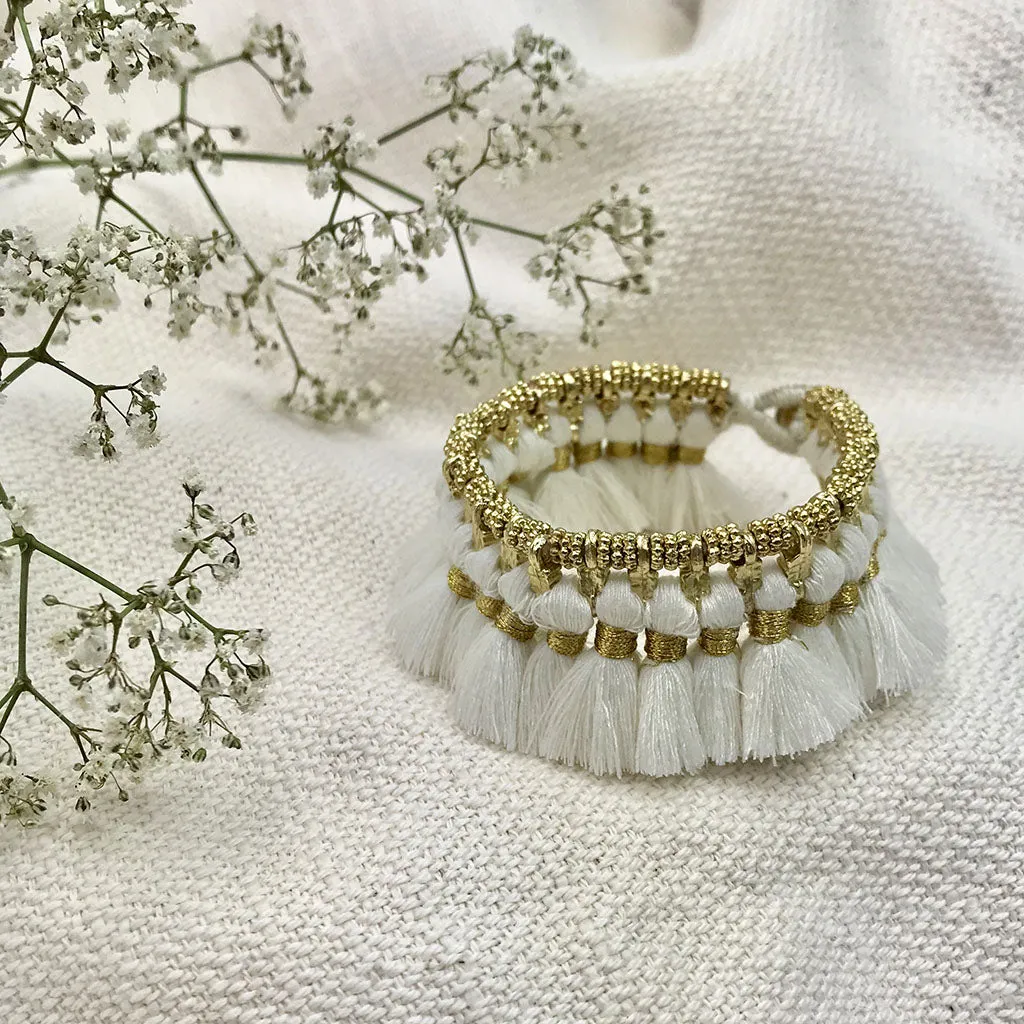 Kyra Tassel Bracelet by SLATE   SALT