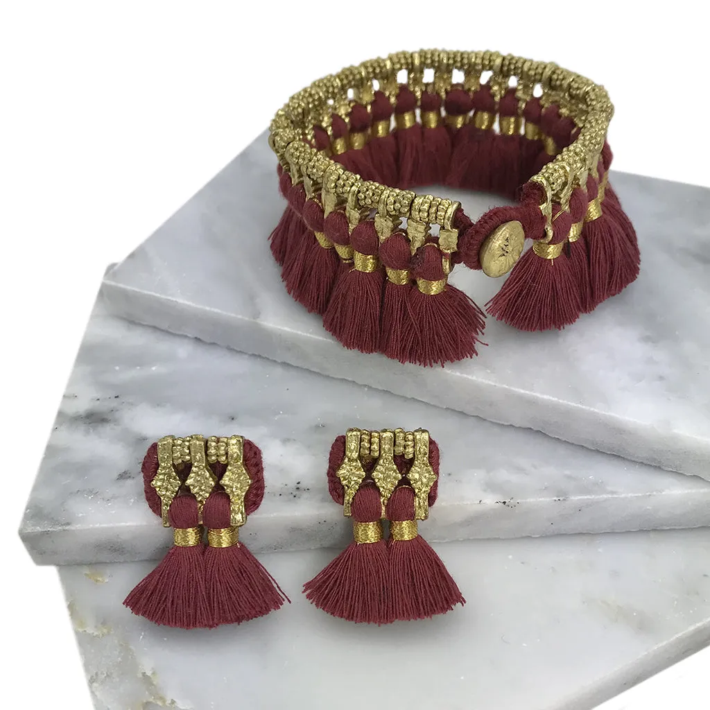 Kyra Tassel Bracelet by SLATE   SALT